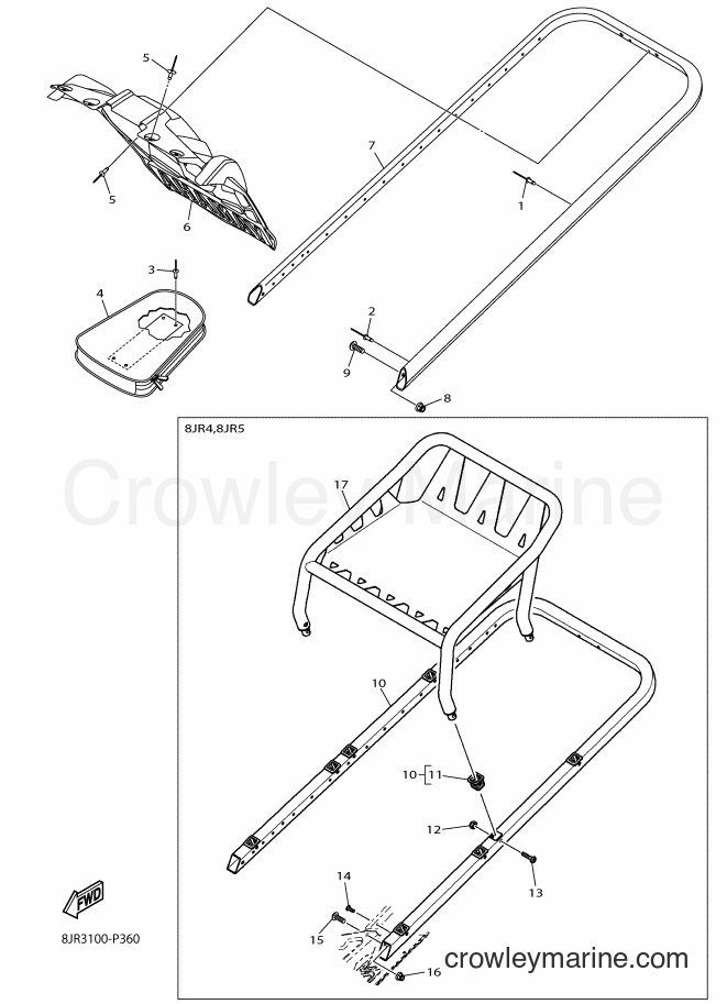 2015 Snowmobile SRV10XS - SRV10XS (8JR4) [010] - BUMPER