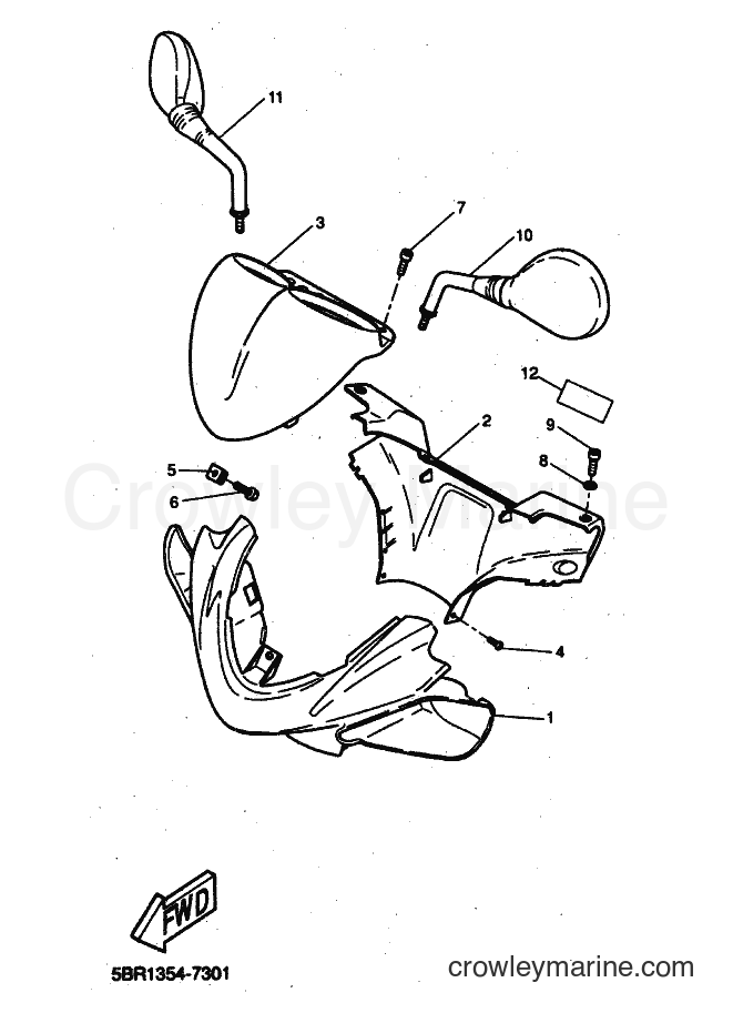 2000 Scooter YQ50L - YQ50L (5KH8) [010] - COWLING 1