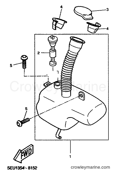 2001 Scooter YH50 - YH50 (5PF1) [010] - OIL TANK