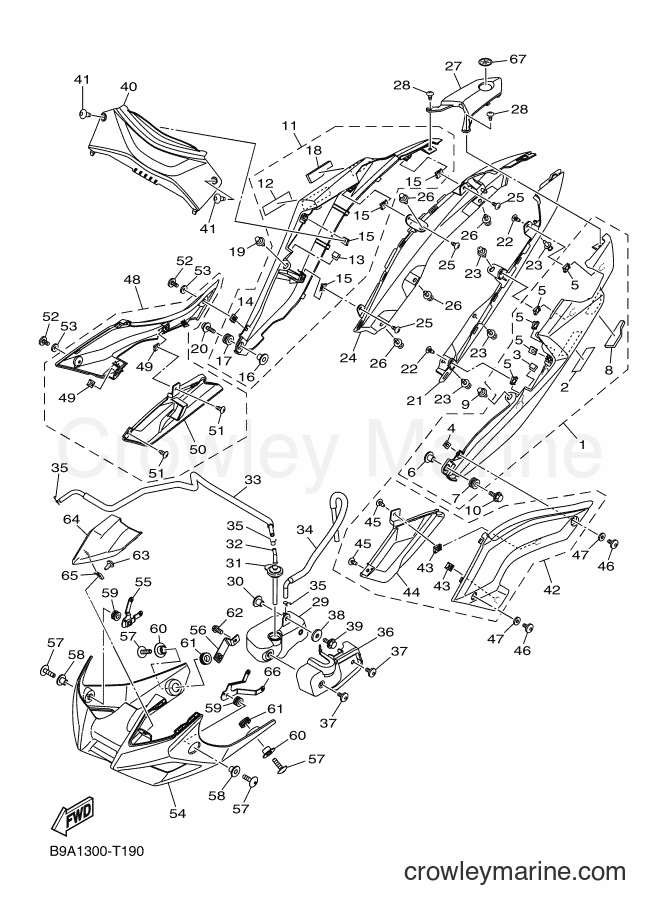 Yamaha Motors MTN250-A (B2E1) [010] - SIDE COVER