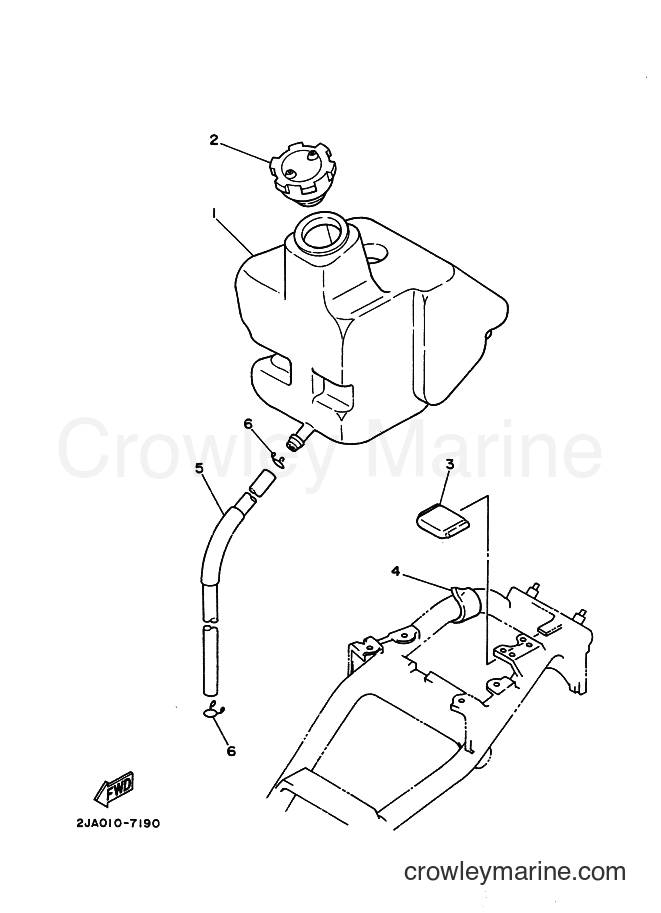 1988 Scooter CG50E - CG50E (2YR1) [999] - OIL TANK