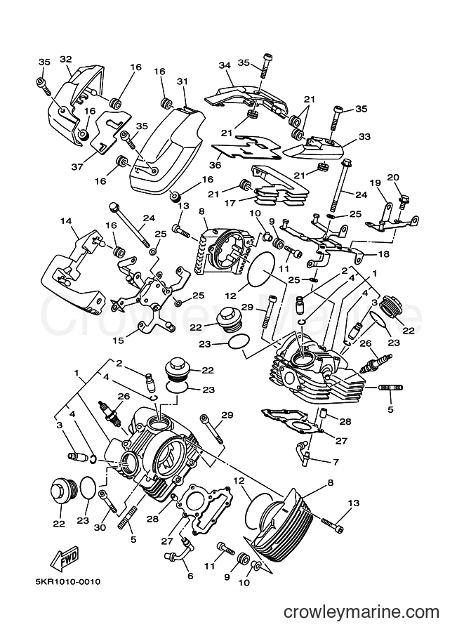 Yamaha Motors XVS250 (5KR2) [050] - CYLINDER HEAD
