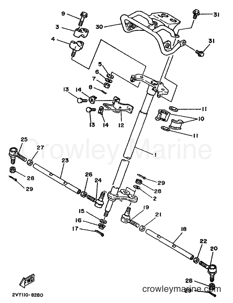 1989 ATV YFM200DX - YFM200DX (3GC2) [010] - STEERING