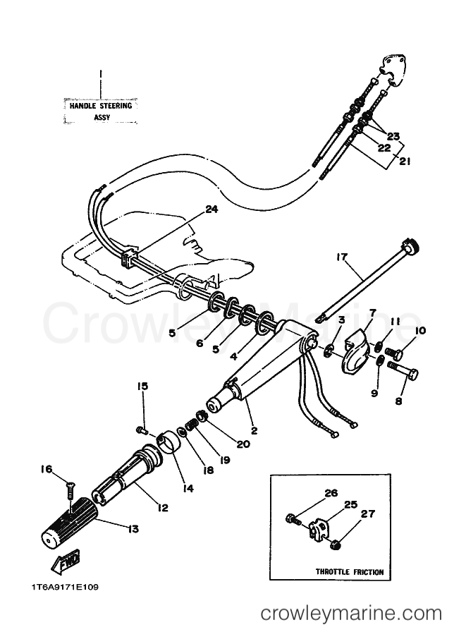 Yamaha Motors 20C (6A90) [010] - STEERING