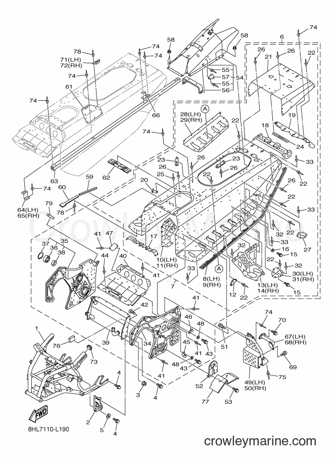 Yamaha Motors RFX10ST2 (8HL7) [020] - FRAME