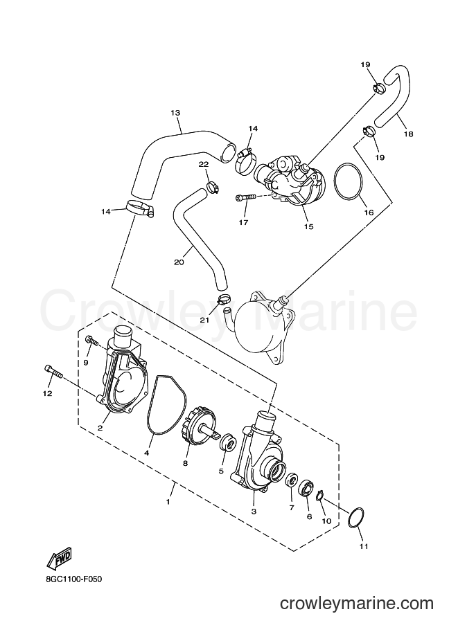 Yamaha Motors RT50M (8GP1) [020] - WATER PUMP