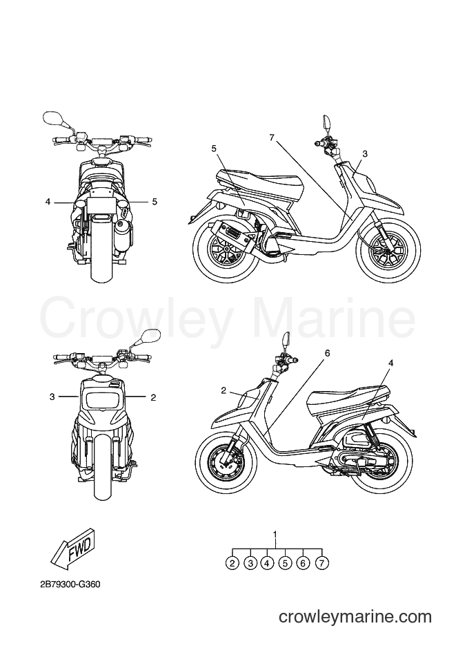 2008 Scooter CW50N - CW50N (2B79) [030] - GRAPHIC & EMBLEM