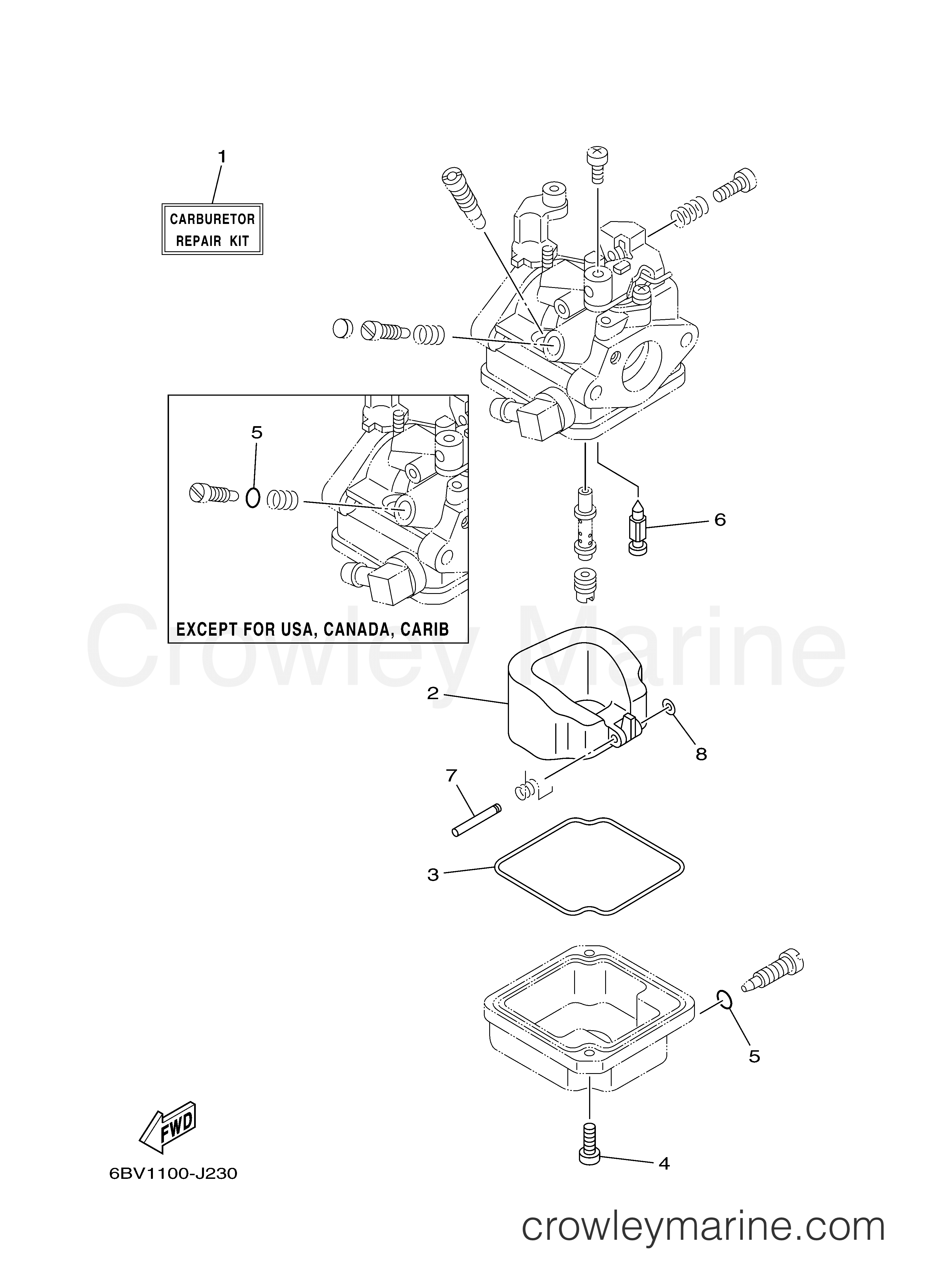 Yamaha Motors F4LMHA - REPAIR KIT 2