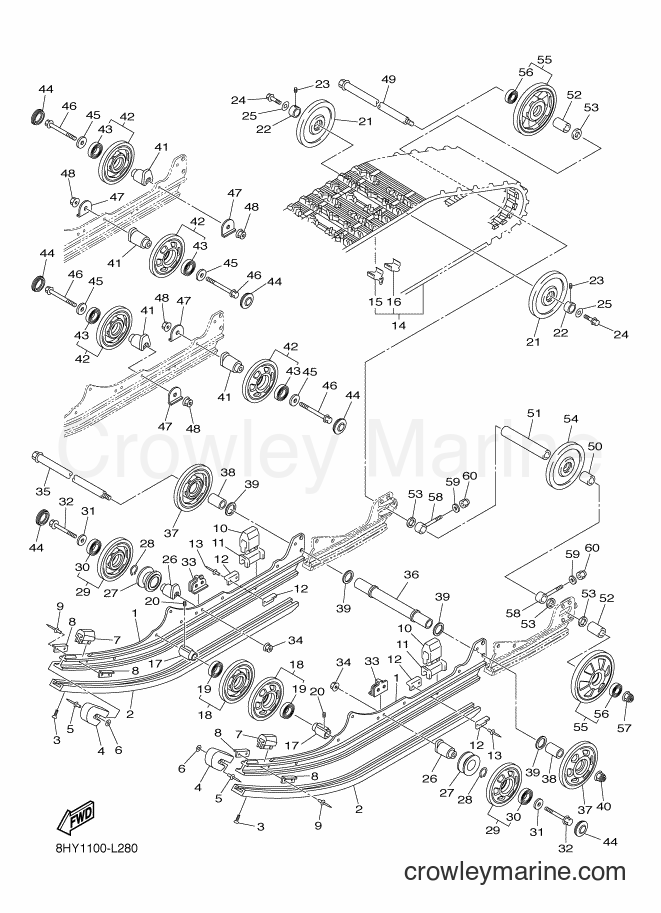 2017 Snowmobile RS10SUV - RS10SUV (8JV4) [010] - TRACK SUSPENSION 1