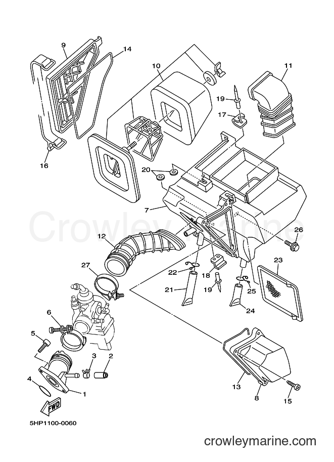 2003 Dirt Bike TT-R125 - TT-R125 (5HPF) [030] - INTAKE