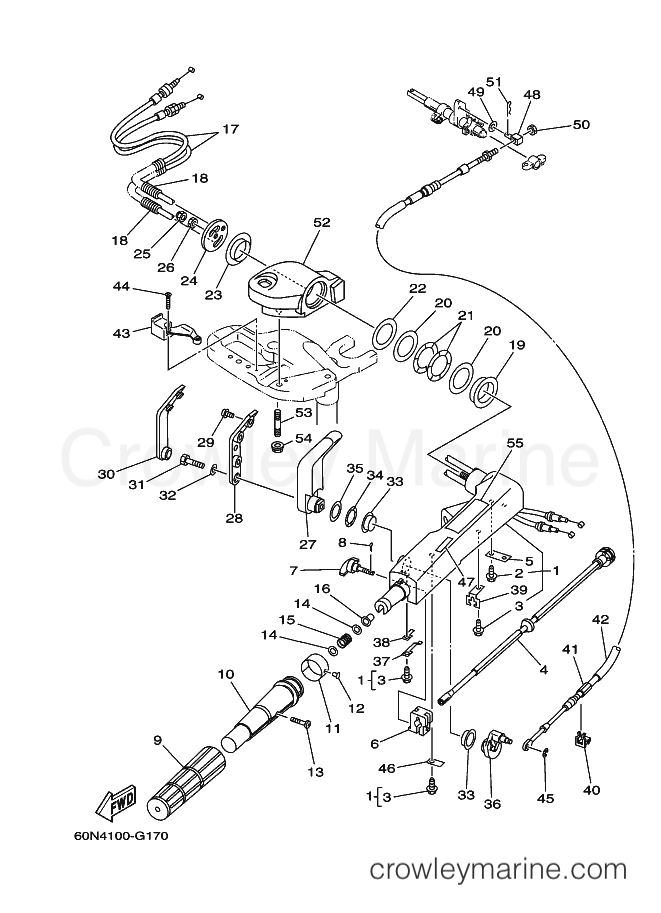 Yamaha Motors F8SMH-2011 (60R7) [070] - STEERING