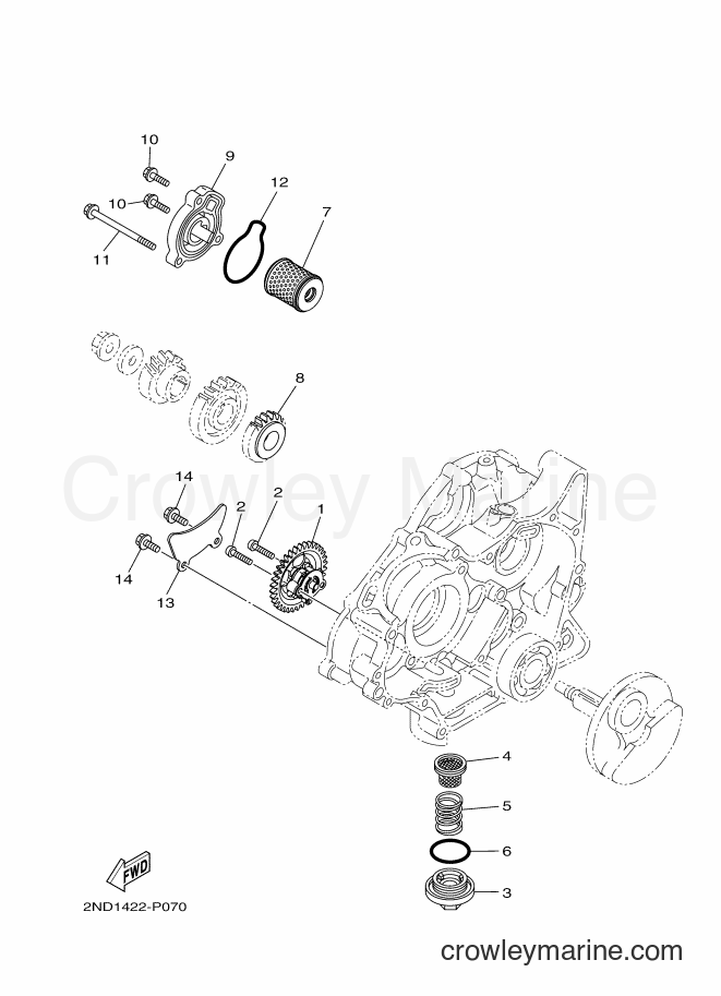 2017 Scooter T150 - T150 (2NDD) [010] - OIL PUMP