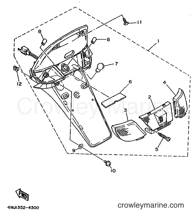 Yamaha Motors YA50R (4PC2) [010] - TAILLIGHT