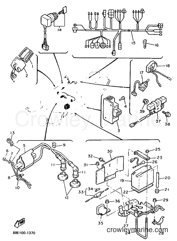 Yamaha Motors CS340E (88E1) [999] - ELECTRICAL 1