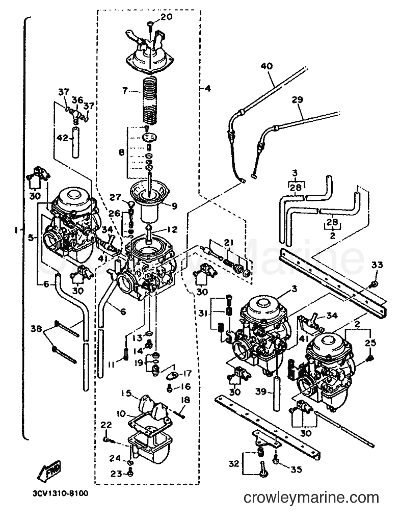 Yamaha Motors FJ1200 (3GP3) [010] - CARBURETOR