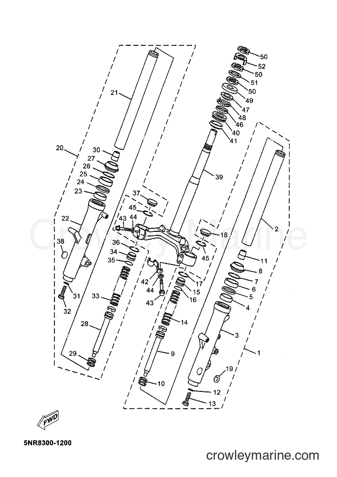 Yamaha Motors YP150E (5NS6) [010] - FRONT FORK