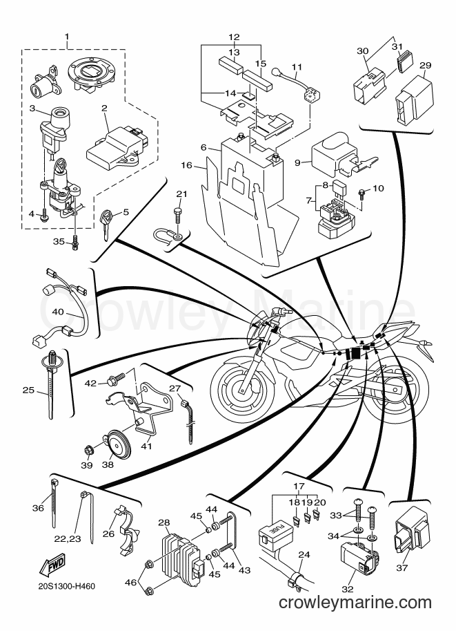 2009 Street Bike XJ6N - XJ6N (20S2) [050] - ELECTRICAL 2