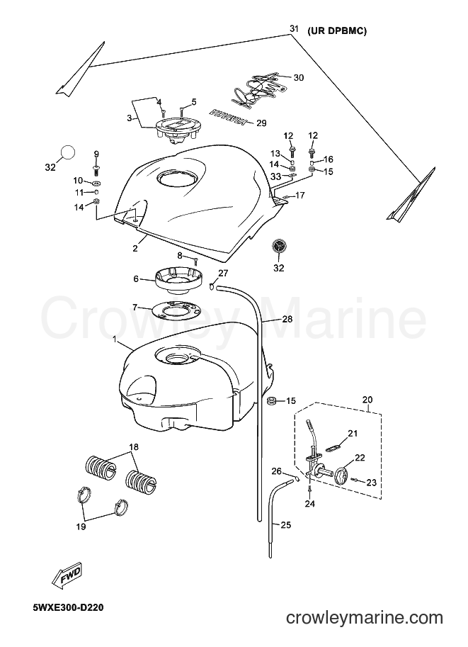 2005 Scooter TZR50 - TZR50 (5WXE) [050] - FUEL TANK