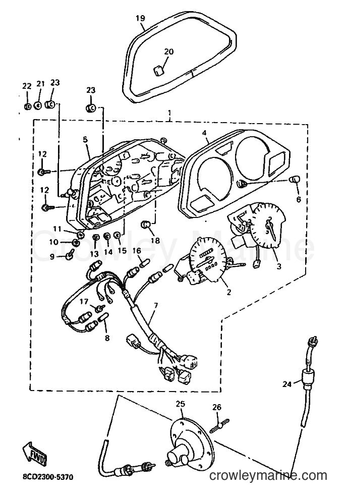 Yamaha Motors VX500 (8AS2) [010] - METER