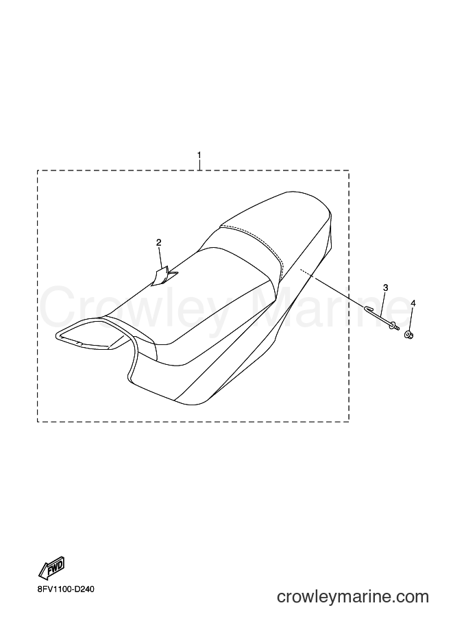 Yamaha Motors RX10RS (8FY1) [020] - SEAT