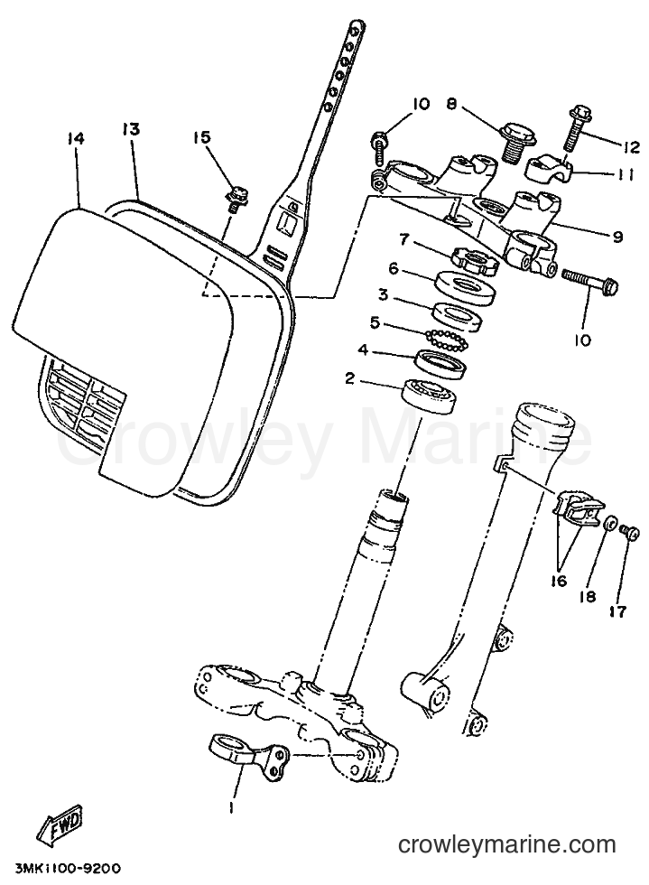 1989 Dirt Bike YZ80 - YZ80 (3MM1) [010] - STEERING