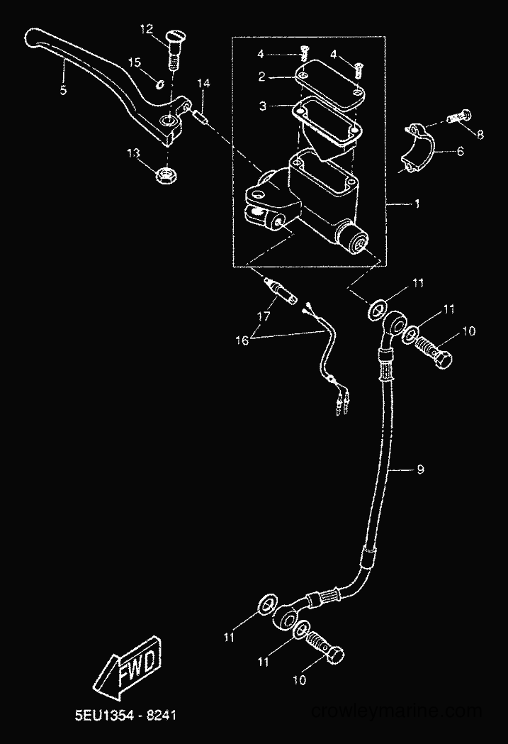 2000 Scooter YH50 - YH50 (5FV3) [020] - FRONT MASTER CYLINDER