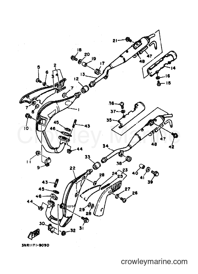 1990 Dirt Bike TDR250 - TDR250 (3NR2) [010] - EXHAUST