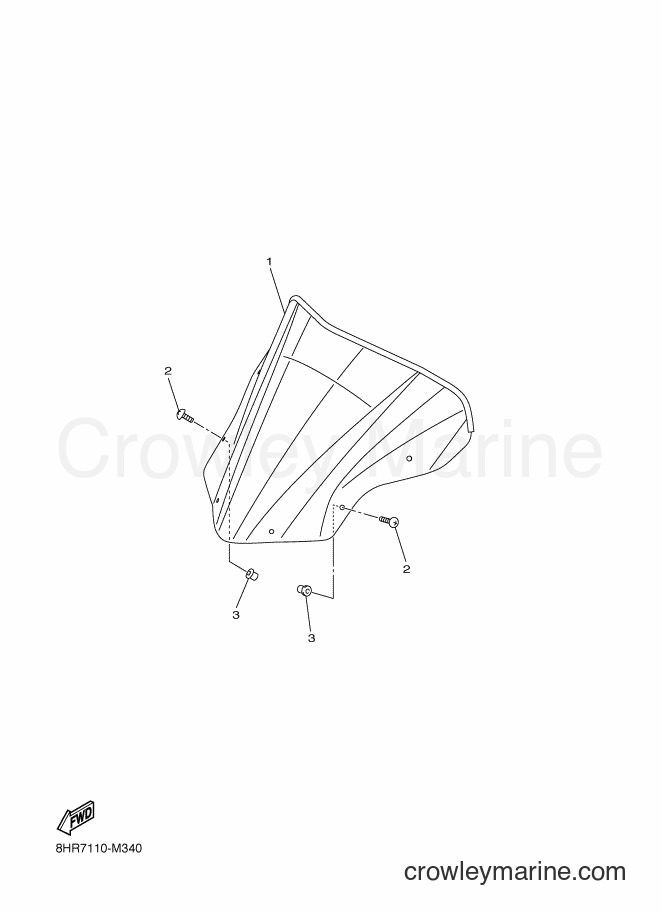 Yamaha Motors RFX10RMS2 (8HU7) [020] - WINDSHIELD