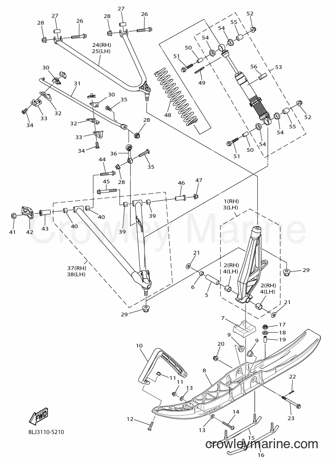 Yamaha Motors SRV10SD37 (8LJ3) [010] - SKI