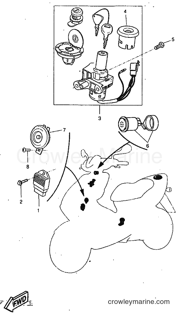 1997 Scooter YQ50 - YQ50 (5BS1) [999] - ELECTRICAL 1