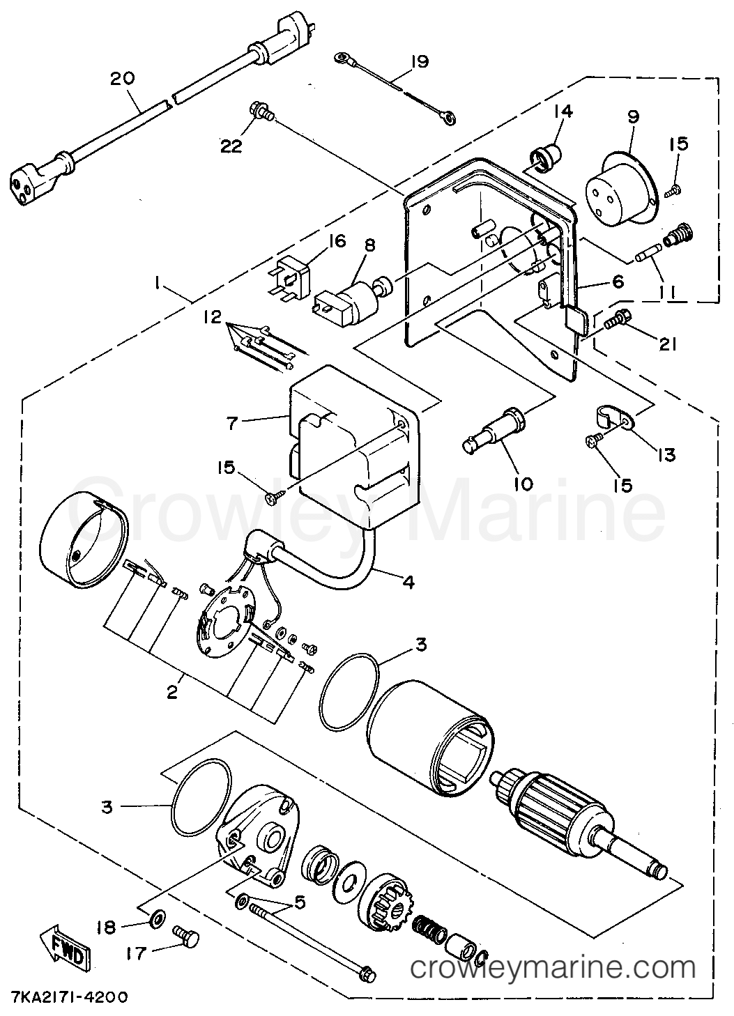 Yamaha Motors YS828TEC - A - C - STARTER (FOR YS828TE)