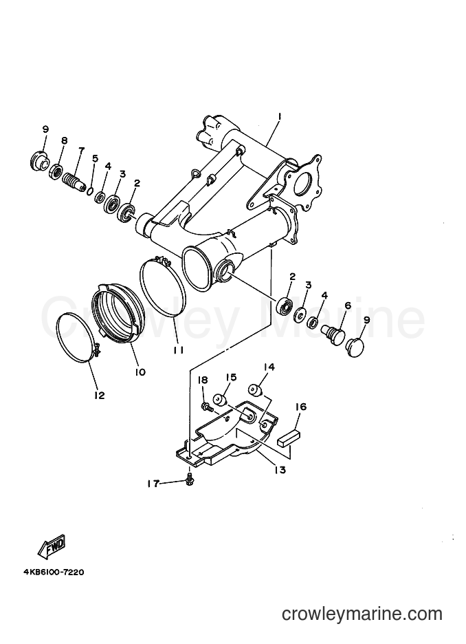 1997 ATV YFM350FWB - YFM350FWB (4WU2) [010] - REAR ARM