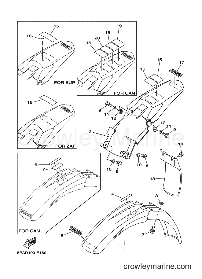 2009 Dirt Bike YZ85 - YZ85 (5PAN) [050] - FENDER