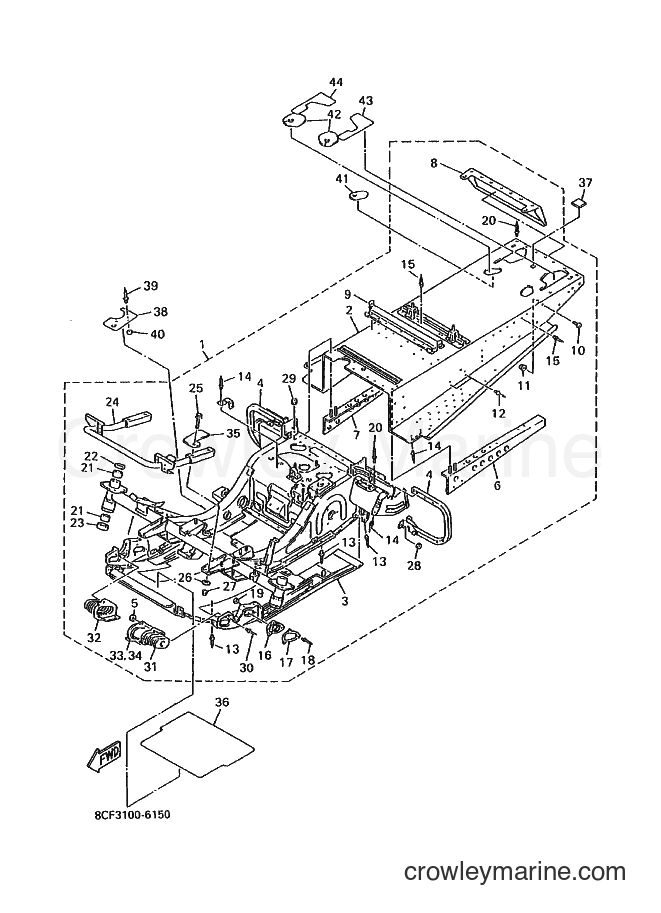 Yamaha Motors VX600E (8CF3) [010] - FRAME