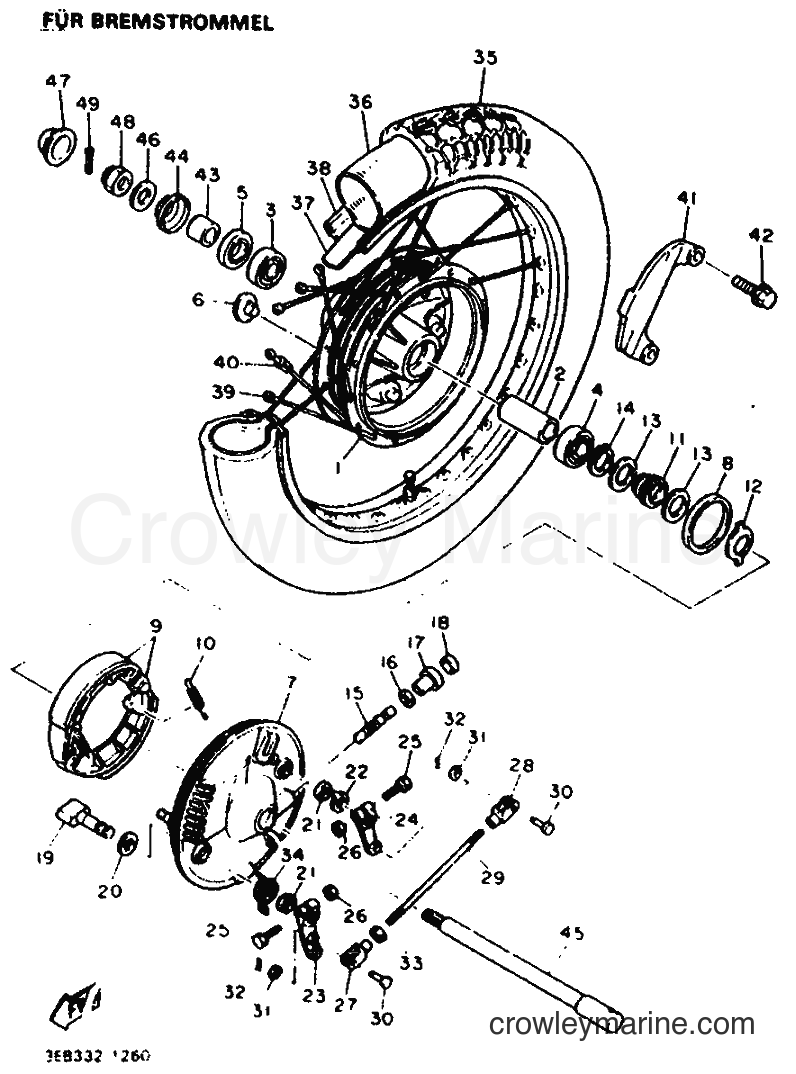1991 Street Bike SR500 - SR500 (3EB2) [999] - FRONT WHEEL