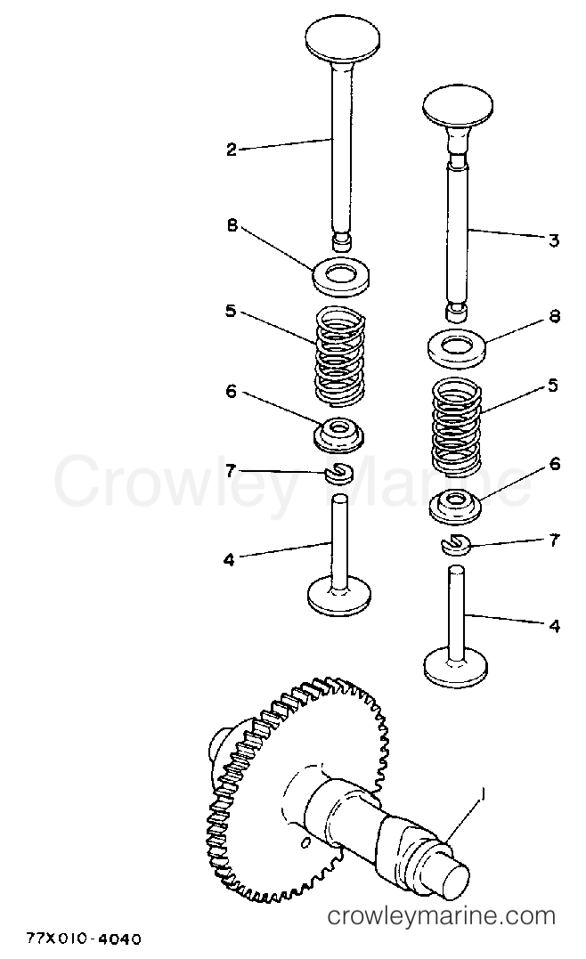 Yamaha Motors EC2800 - CAMSHAFT VALVE EC2000