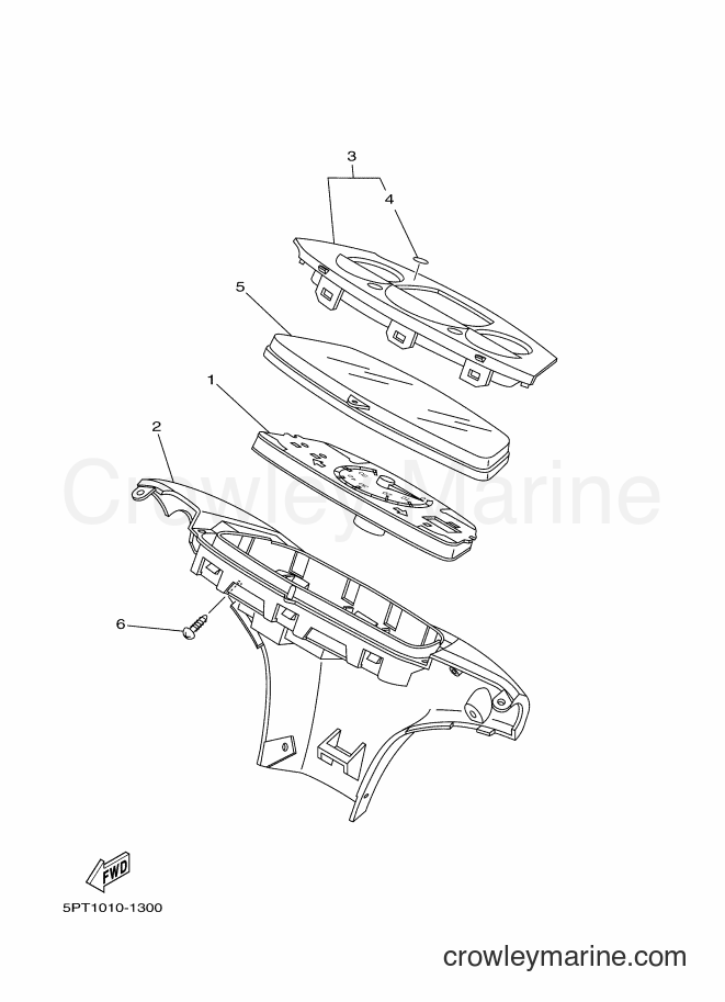 2001 Scooter CV50ZR - CV50ZR (5PT1) [010] - メータ