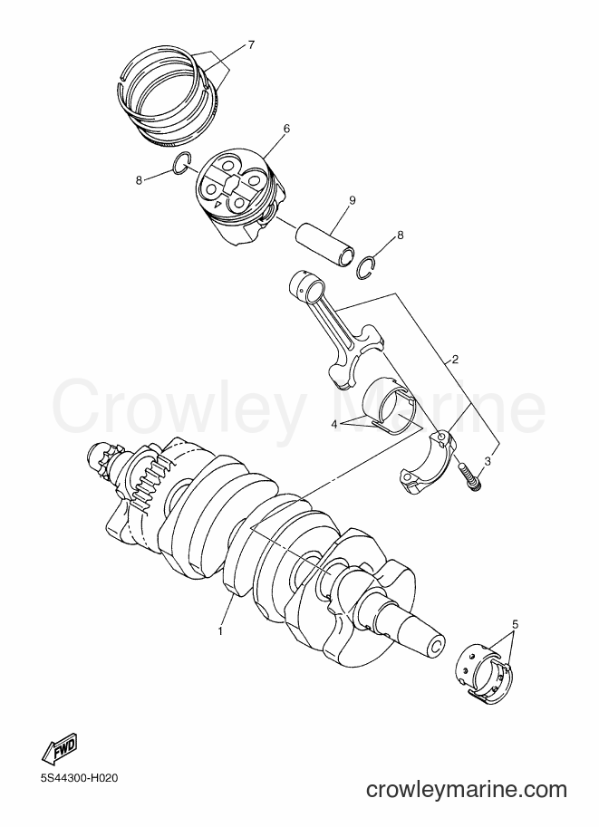 2014 Street Bike XJ6F - XJ6F (2SR6) [010] - CRANKSHAFT & PISTON