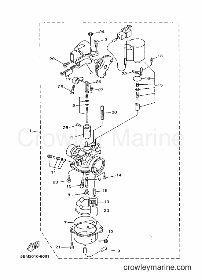 1998 Scooter YV50 - YV50 (5BM2) [020] - CARBURETOR
