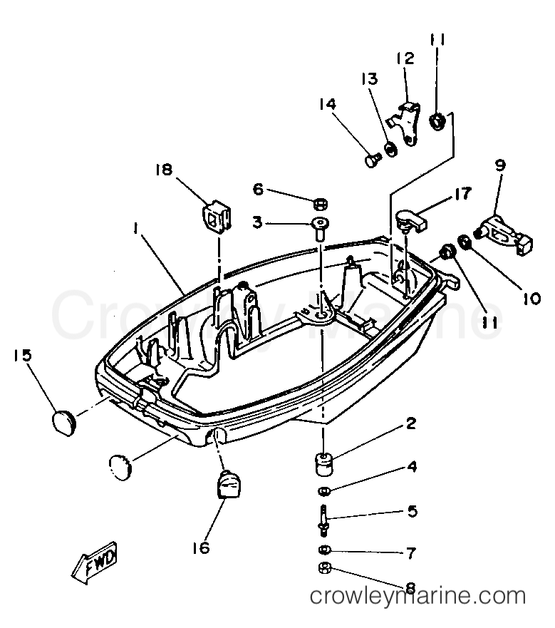 Yamaha Motors C30ELRR - BOTTOM COWLING