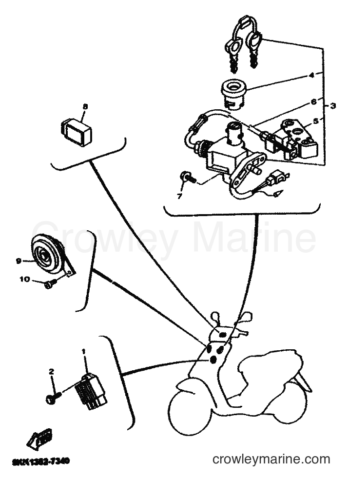 2001 Scooter YN100 - YN100 (5KKE) [010] - ELECTRICAL 1