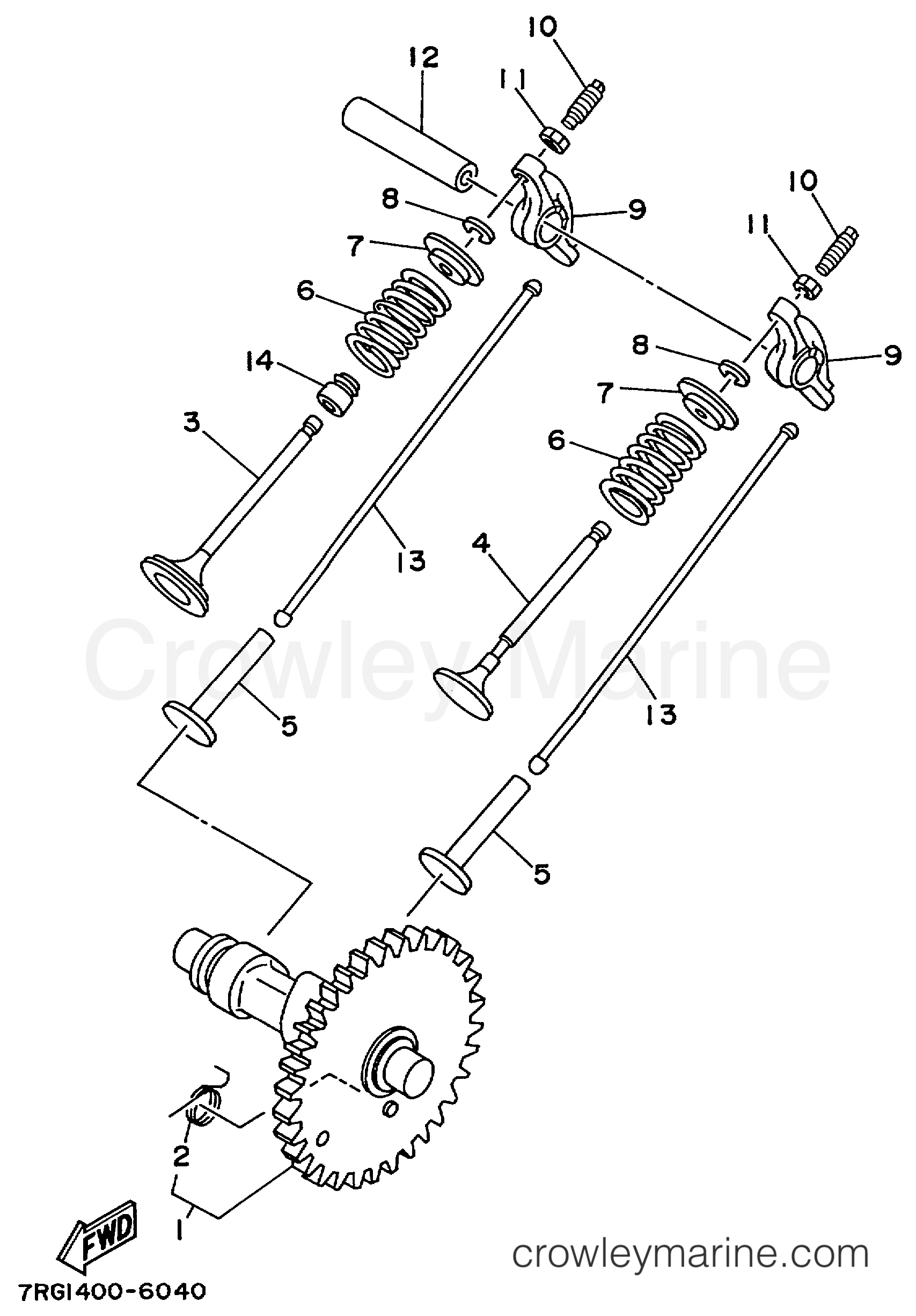 Yamaha Motors EF4600AX - CAMSHAFT VALVE