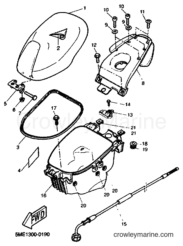2001 Scooter YQ100 - YQ100 (5ME4) [080] - SEAT & CARRIER