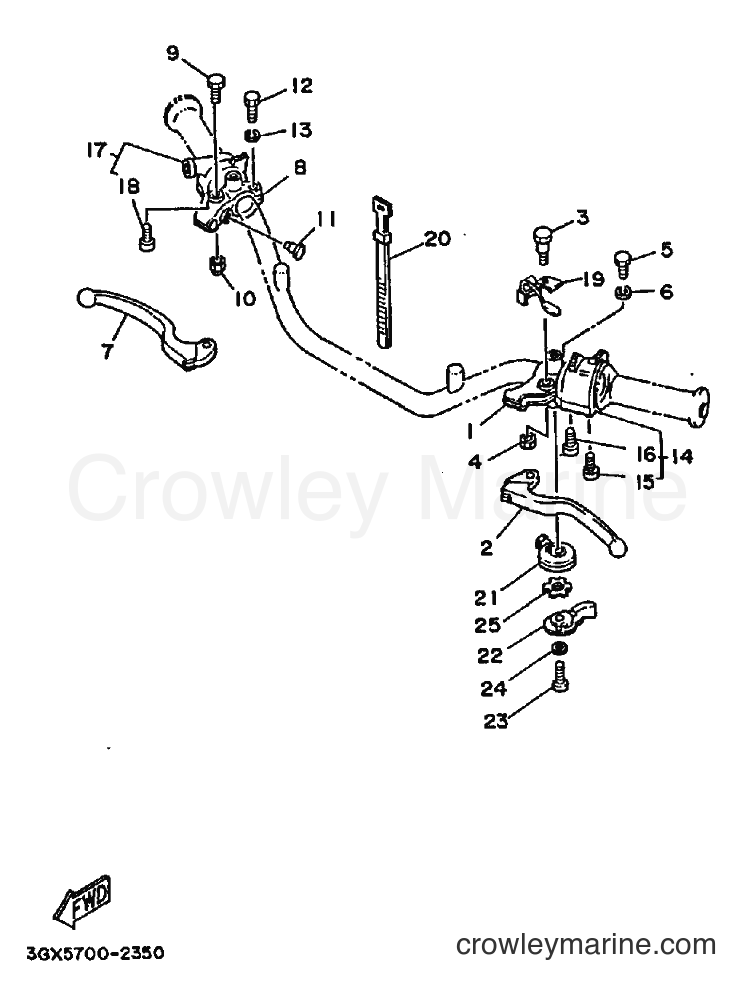 1993 Street Bike AG200E - AG200E (3GX6) [010] - HANDLE SWITCH & LEVER
