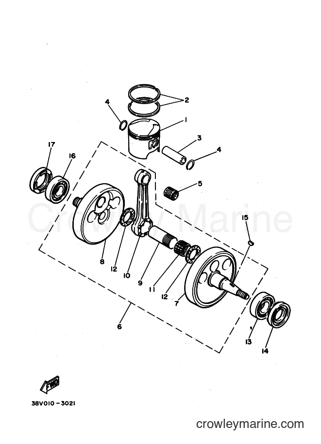 1996 Dirt Bike TY250Z - TY250Z (4GG8) [070] - CRANKSHAFT & PISTON