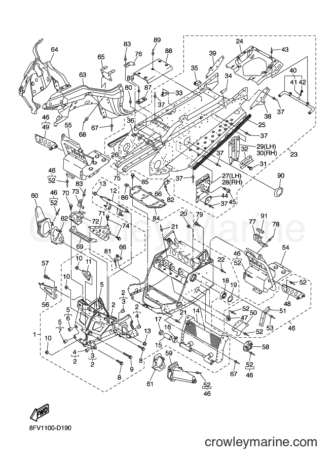 Yamaha Motors RX10 (8FV2) [010] - FRAME