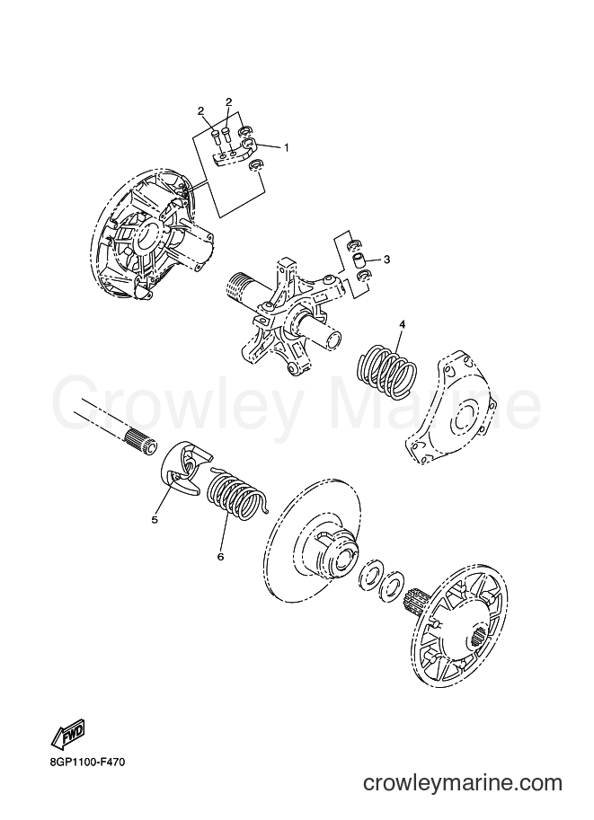 Yamaha Motors RT50 (8GP2) [010] - ALTERNATE DRIVE SETTING 1