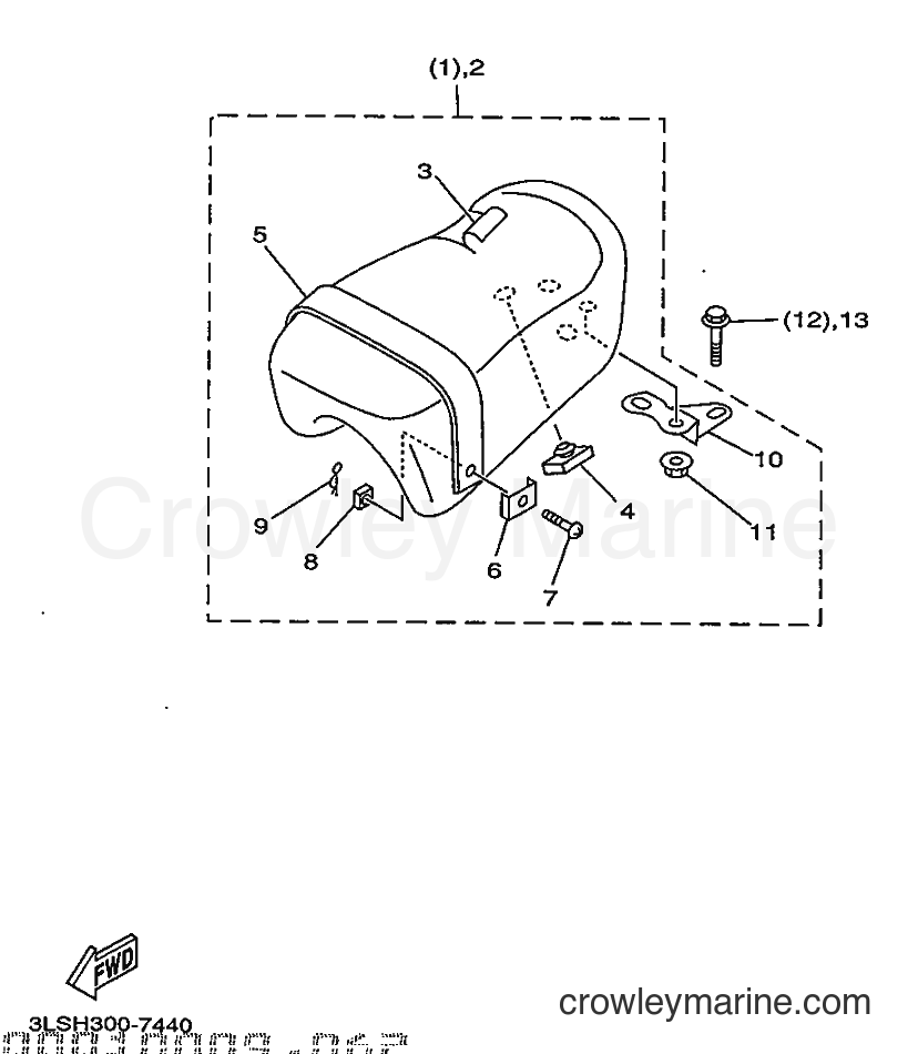 1997 Cruiser XV250S - XV250S (3LSJ) [080] - ALTERNATE FOR SEAT