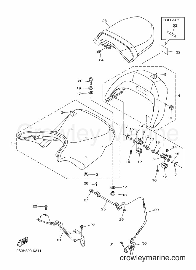 Yamaha Motors VMX17 (2S3J) [060] - SEAT