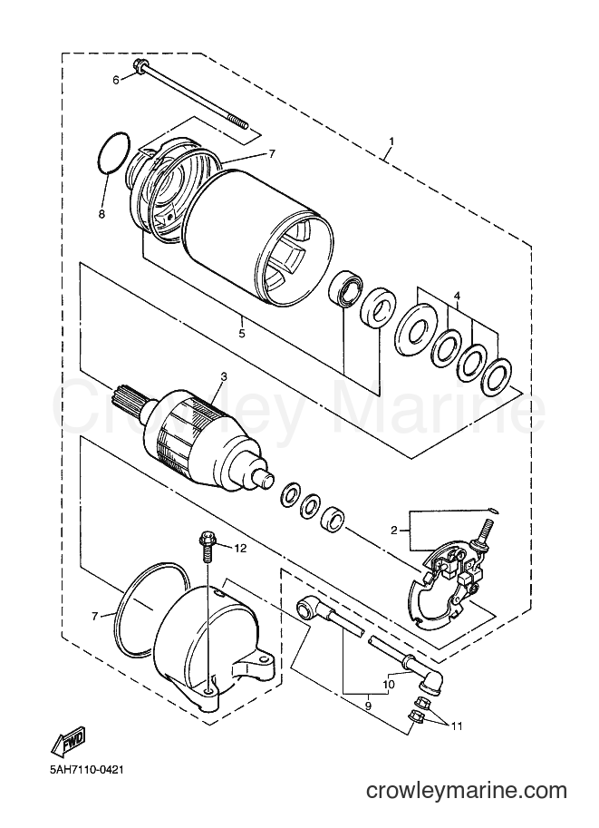 Yamaha Motors YZF600R (4WFC) [010] - STARTING MOTOR
